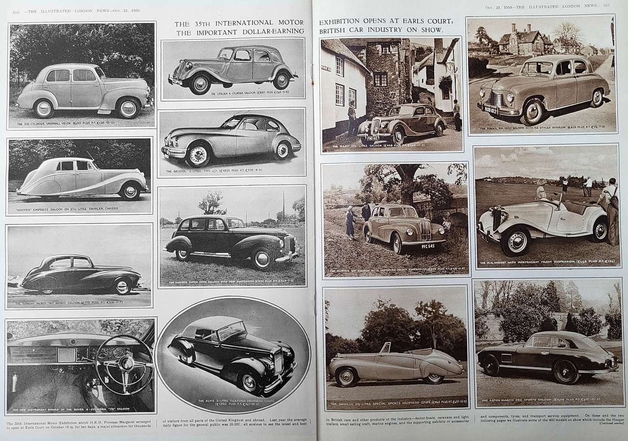 motor show 1950 mixture